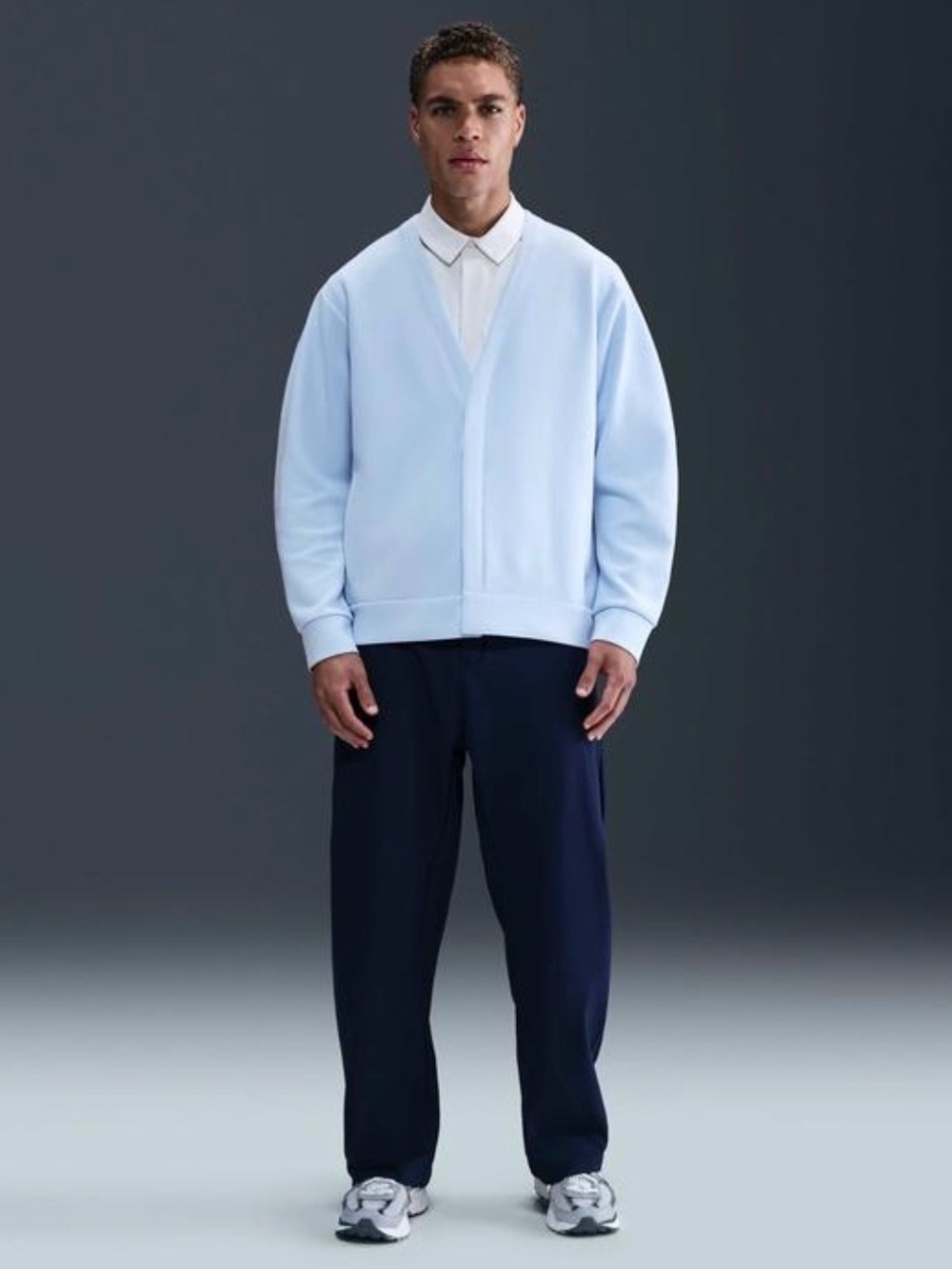 Nike 24.7 ImpossiblySoft Dri-FIT Cardigan Celestine Blue L Tall NWT